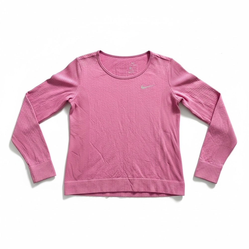 Nike Active Athleisure Women's Long Sleeve Top in Pink Size Small